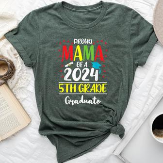 Proud Mama Of A Class Of 2024 5Th Grade Graduate Bella Canvas T-shirt - Seseable