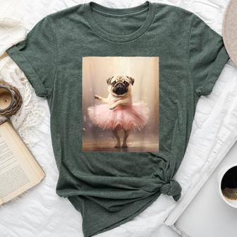 Pug Dancing Cute Pug Girls Pug Lover Pug Bella Canvas T-shirt | Mazezy DE