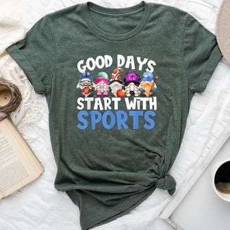 Sports Gnome Quote For Good Days And Field Day Bella Canvas T-shirt - Monsterry DE