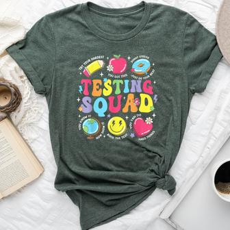 Teacher Test Day Motivational Teacher Testing Squad Bella Canvas T-shirt | Mazezy UK