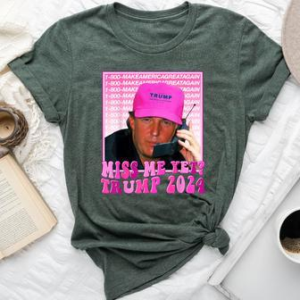 Trump Pink Miss Me Yet Trump 2024 President 2024 Bella Canvas T-shirt - Seseable