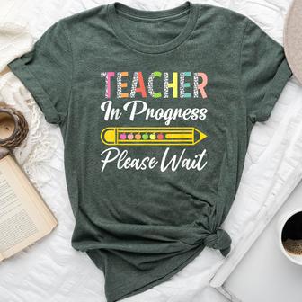 Future Teacher In Progress Please Wait Bella Canvas T-shirt - Monsterry