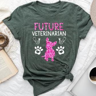 Future Vet Pink Women Bella Canvas T-shirt - Monsterry CA