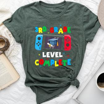 Game Controller Level 3Rd Grade Complete Boys Graduation Bella Canvas T-shirt - Seseable