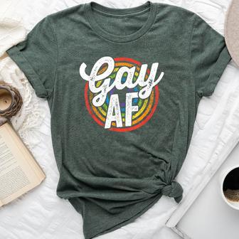 Gay Af Lgbt Pride Rainbow Flag March Rally Protest Equality Bella Canvas T-shirt - Monsterry DE