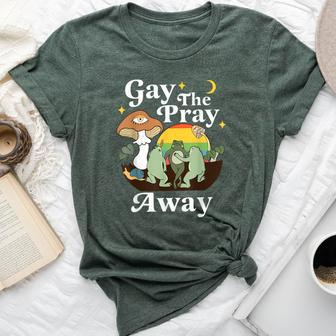 Gay The Pray Away Frog Rainbow Lgbt Gay Lesbian Pride Month Bella Canvas T-shirt - Monsterry