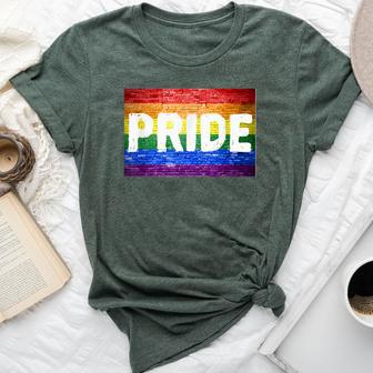 Gay Pride Proud Lgbt Rainbow Graffiti Sign Flag Bella Canvas T-shirt - Monsterry DE