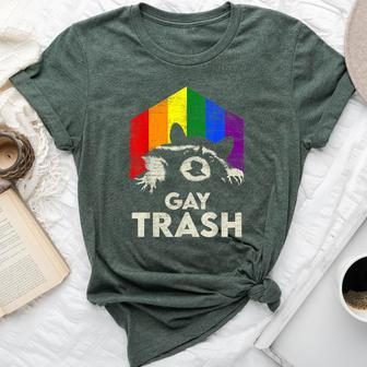 Gay Trash Raccoon Lgbt Rainbow Gay Pride Month Vintage Bella Canvas T-shirt - Monsterry