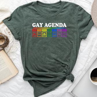 The Gay Weekly Agenda Lgbt Pride Rainbow Bella Canvas T-shirt - Monsterry DE