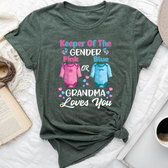 Gender Reveal Outfit Grandma To Be Party Announcement Bella Canvas T-shirt - Monsterry