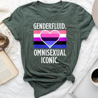 Genderfluid Omnisexual Iconic Pride Flag Genderqueer Queer Bella Canvas T-shirt - Monsterry DE