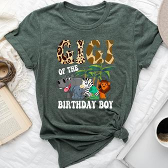 Gigi Of The Birthday Boy Zoo Bday Safari Celebration Bella Canvas T-shirt - Thegiftio UK