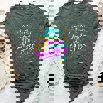 This Girl Glows 80S And 90S Party Bella Canvas T-shirt - Seseable