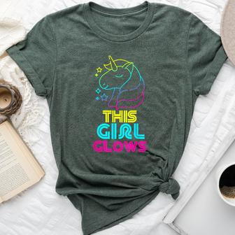 This Girl Glows Cute Girls Tie Dye Party Team Bella Canvas T-shirt - Monsterry UK