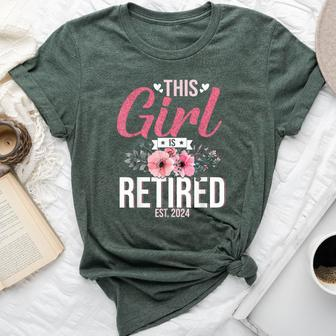 This Girl Is Retired Est 2024 Mom Women Bella Canvas T-shirt - Monsterry