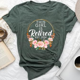 This Girl Is Retired Est 2024 Retirement Bella Canvas T-shirt | Mazezy
