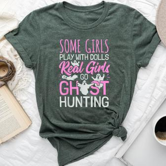 Girls Ghost Hunting Female Paranormal Investigator Bella Canvas T-shirt - Monsterry CA