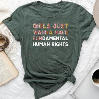 Girls Just Want To Have Fundamental Human Rights Vintage Bella Canvas T-shirt - Monsterry AU