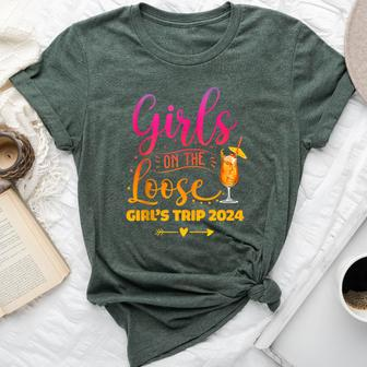 Girls On The Loose Tie Dye Girls Weekend Trip 2024 Bella Canvas T-shirt - Seseable