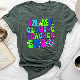 In My Glowing Teacher Era Schools Out For Summer End Of Year Bella Canvas T-shirt - Seseable