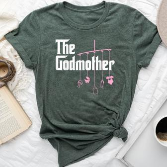 The Godmother Of New Baby Girl Pun Bella Canvas T-shirt - Seseable