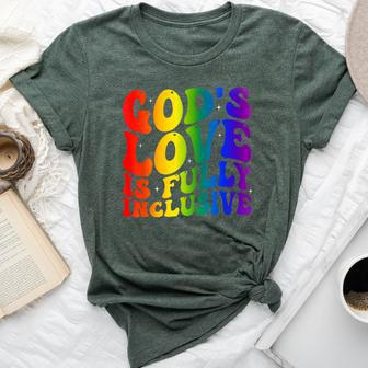 Gods Fully Inclusive Christian Jesus Lgbt Gay Pride Bella Canvas T-shirt - Seseable
