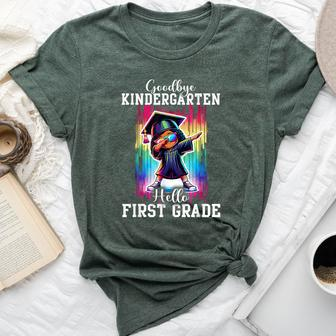 Goodbye Kindergarten Hello 1St Grade Graduate Black Girl Bella Canvas T-shirt - Seseable