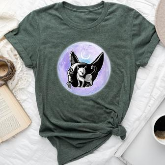 Gothic Cats Full Moon Aesthetic Vaporwave Bella Canvas T-shirt - Monsterry UK