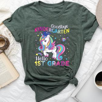 Graduation 2024 Goodbye Kindergarten Hello 1St Grade Unicorn Bella Canvas T-shirt - Monsterry CA