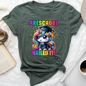 Graduation Preschool Unicorn Nailed It Pre-K Girls Grad Bella Canvas T-shirt - Monsterry AU