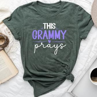 This Grammy Prays Grandma Christian Bella Canvas T-shirt | Mazezy