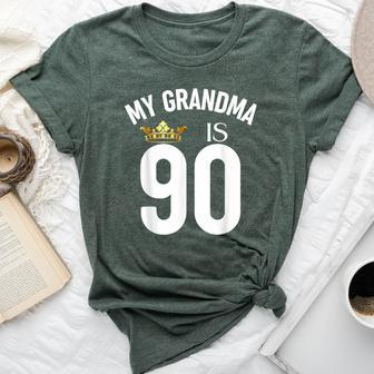 My Grandma Is 90 90Th 90 Years Old Mama Mum Mother Mom Bella Canvas T-shirt - Thegiftio UK