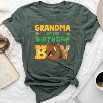 Grandma Of The Birthday Boy Lion Family Matching Bella Canvas T-shirt - Seseable