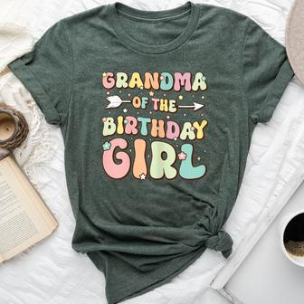Grandma Of The Birthday Girl Matching Family Birthday Bella Canvas T-shirt | Mazezy