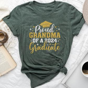 Grandma Senior 2024 Proud Grandma Of Class Of 2024 Graduate Bella Canvas T-shirt - Seseable
