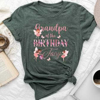 Grandpa Of Little Fairy Girl Birthday Family Matching Party Bella Canvas T-shirt - Monsterry DE