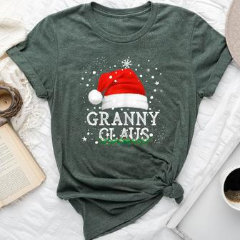 Granny Claus Family Christmas Pjs Grandma Grandmother Bella Canvas T-shirt - Seseable