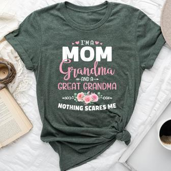 Great Grandma Nothing Scares Christmas Birthday Bella Canvas T-shirt - Seseable