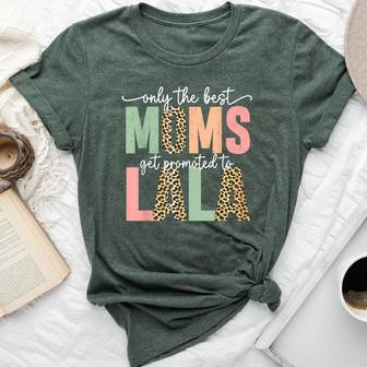 Great Moms Get Promoted To Lala Birthday For Grandma Bella Canvas T-shirt | Mazezy CA
