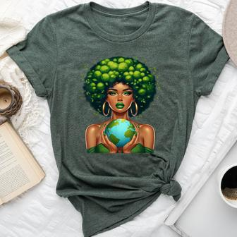Green Mother Earth Day Gaia Save Our Planet Nature Recycling Bella Canvas T-shirt | Mazezy