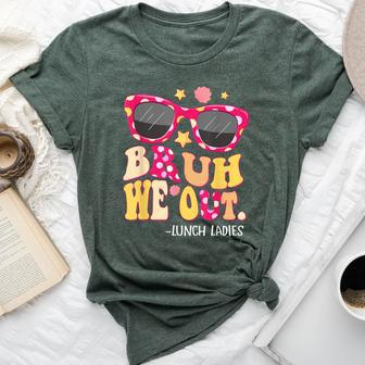 Groovy Bruh We Out Lunch Ladies Last Day Of School Bella Canvas T-shirt - Monsterry AU