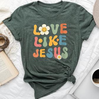 Groovy Christian For Love Like Jesus Bella Canvas T-shirt - Monsterry CA