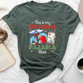 Groovy This Is My Christmas Pajama Surgical Tech Xmas Bella Canvas T-shirt | Mazezy