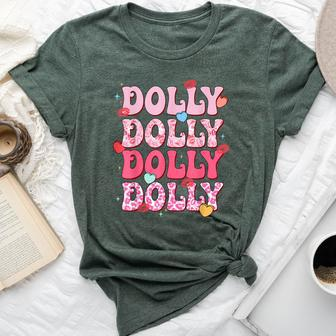 Groovy Dolly First Name Style 70S Personalized Bella Canvas T-shirt - Seseable