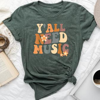 Groovy Music Teacher Cute Back To School Y'all Need Music Bella Canvas T-shirt - Monsterry AU