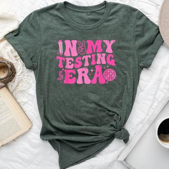 Groovy In My Testing Era Teacher Testing Day Motivational Bella Canvas T-shirt | Mazezy