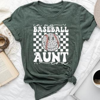 Groovy Vintage In My Baseball Aunt Era Baseball Aunt Auntie Bella Canvas T-shirt - Seseable