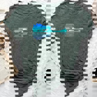 Guitar Lake Shadow Love Guitar Musician For Women Bella Canvas T-shirt | Mazezy