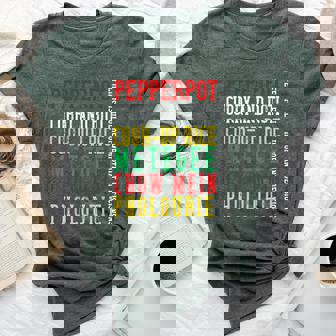Guyana Food Guyanese Pride For Heritage Roots Love Bella Canvas T-shirt - Seseable
