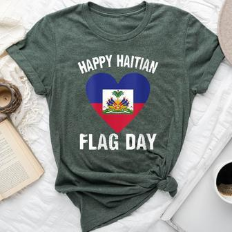 Haiti Haitian America Flag Proud Love Ayiti Country Pride Bella Canvas T-shirt - Monsterry CA
